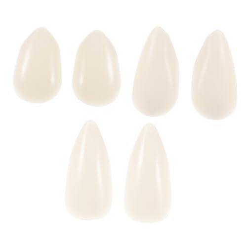 DIKACA 3Paare Halloween Vampirzähne Cosplay Requisiten Medizinisches Harz Unisex Für Kostümpartys Sicher Und Für Vampire Und Werwölfe von DIKACA