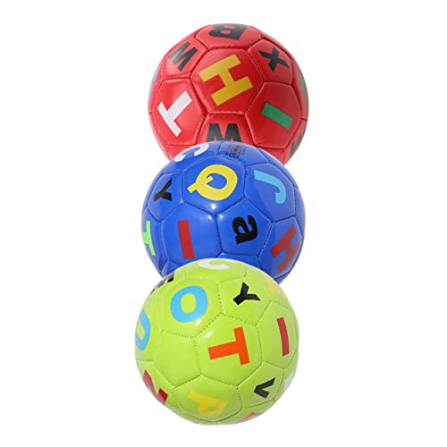 DIKACA 3Stücke Kinderfußball Aus Robustes Aufblasbares Für Kleinkinder Interessanter Fußball Für Outdoor Aktivitäten Für Jungen Freien von DIKACA