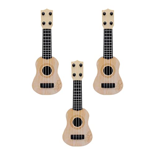 DIKACA 3er Set Gitarre Musikinstrument Für Kleinkinder Frühe Musikalische Buntes Design Ideal Für Kleine Musiker Ab 3 Jahren von DIKACA