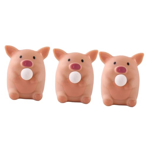DIKACA 3er Set Squishy Fidget Toy Niedliches Schweinchen Stressspielzeug Für Und Erwachsene Squeeze Zur Entspannung Und Stressbewältigung Tricky Toy Für Partys Und Spiele von DIKACA
