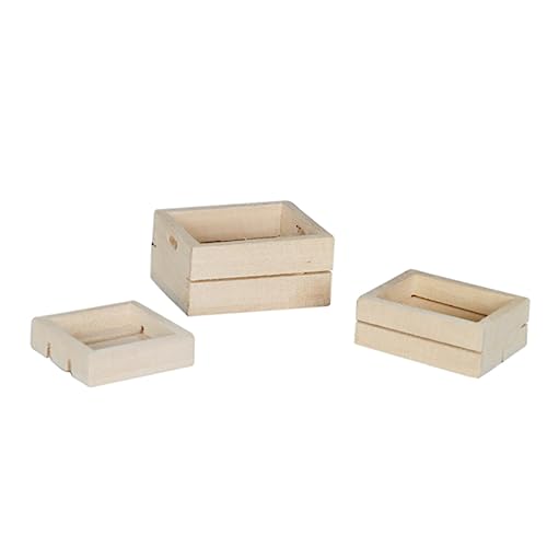 DIKACA 3st Obst- Und Gemüsebox 3-teiliges Set Mini-möbelmodell Miniaturmodell Miniaturspielzeug Miniaturmöbel Rahmenmodell Mini-hausverzierung Puppenmöbel Khaki Holz DIKACA 3st Obst- Und Gemüsebox 3-teiliges Set Mini-möbelmodell Miniaturmodell Miniaturspielzeug Miniaturmöbel Rahmenmodell Mini-hausverzierung Puppenmöbel Khaki Holz von DIKACA