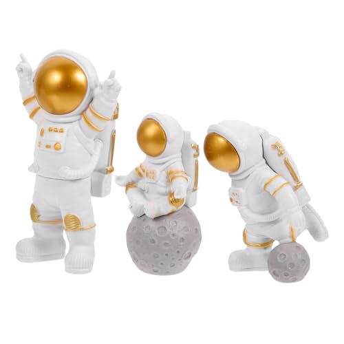 DIKACA 3St Raumkuchendekoration Heimtischdekoration Astronauten-Ornament geburtstagsparty geburtstagskuchen Weltraumspielzeug Strandspielzeug für Kinder Astronauten-Kuchendekor von DIKACA