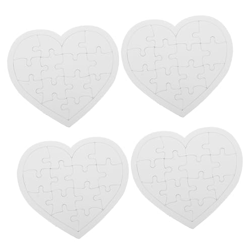 DIKACA Erstellen Sie Ihre Eigene Kunst 4 Blätter Leere Puzzleteile Für Jungen Und Mädchen Zeichenspaß von DIKACA