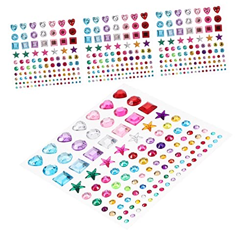 DIKACA 4 Blätter Farbige Aufkleber Strasssteine Aufkleber Dekorative Aufkleber Juwelenaufkleber Zum Basteln Klebrige Strasssteine Bastelaufkleber Colorful Kristall-epoxy DIKACA 4 Blätter Farbige Aufkleber Strasssteine Aufkleber Dekorative Aufkleber Juwelenaufkleber Zum Basteln Klebrige Strasssteine Bastelaufkleber Colorful Kristall-epoxy von DIKACA