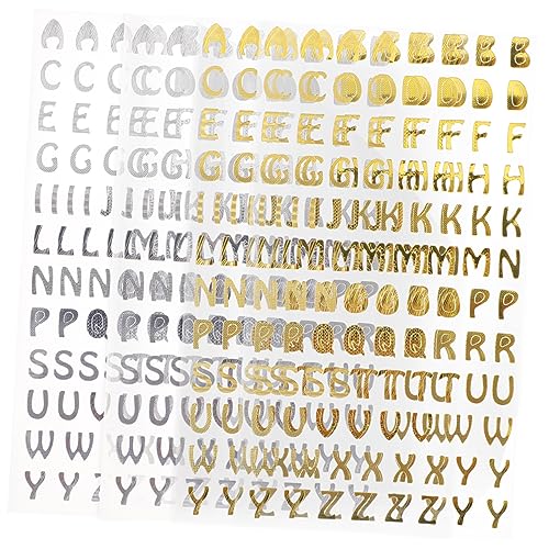 DIKACA Niedliche Alphabet-buchstabenaufkleber Für Scrapbook Vinyl-Aufkleber Scrapbooking Jungen Und Mädchen Buchstabenaufkleber Glatter Klebstoff von DIKACA