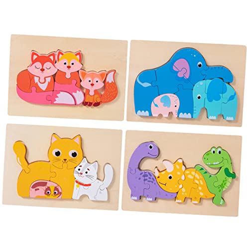 DIKACA 4 Sätze Holzpuzzle Puzzle rätselbuch Formenpuzzle Kinderzimmer-Dekoration laubsägen für für Tierkognitionsspielzeug Kleinkindspielzeug hölzern DIKACA 4 Sätze Holzpuzzle Puzzle rätselbuch Formenpuzzle Kinderzimmer-Dekoration laubsägen für für Tierkognitionsspielzeug Kleinkindspielzeug hölzern von DIKACA