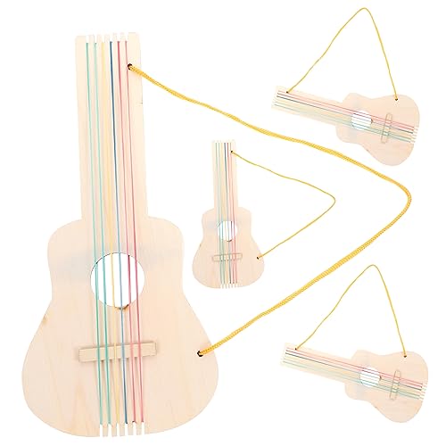 DIKACA 4 Sätze kinderinstrumente musikinstrumente handwerken für Musikalisches für bastelsets für unfertige Leere Gitarre DIY-Gitarre Bauen Holz DIKACA 4 Sätze kinderinstrumente musikinstrumente handwerken für Musikalisches für bastelsets für unfertige Leere Gitarre DIY-Gitarre Bauen Holz von DIKACA