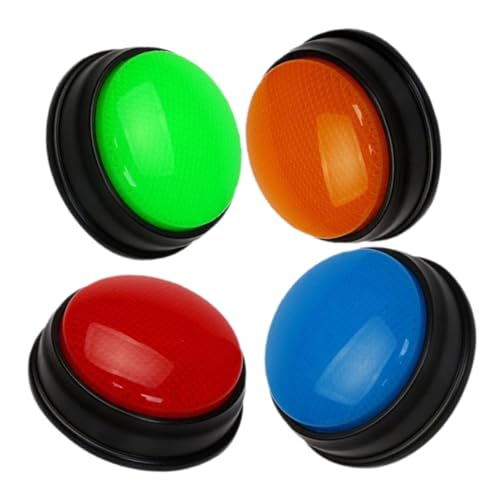 DIKACA 4 Stück Antwortender Spiel aussprechen Summer für Spiele Gadgets Summerlicht interaktives lernspiele eaplay Multifunktionssummer Partyspiel-Summer Plastik von DIKACA