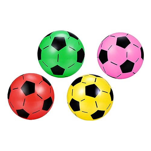 DIKACA 4 Stück Aufblasbarer Ball Bälle Für Aufblasbare Vinylbälle Outdoor-Sport-fußbälle Fußballtor Für Groß Schaumstoff-fußbälle Fußballspiel Kinderschaum Plastik von DIKACA
