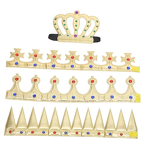 DIKACA 4 Stück Babys Erste Geburtstagskrone Performance-kronenrequisiten Party Krönt Geburtstag König Krone Jungs Krone Kopfschmuck Für Geburtstagskrone Polyester DIKACA 4 Stück Babys Erste Geburtstagskrone Performance-kronenrequisiten Party Krönt Geburtstag König Krone Jungs Krone Kopfschmuck Für Geburtstagskrone Polyester von DIKACA