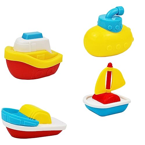 DIKACA 4 Stück Spielzeug Wasserbad Boot Kind Plastik von DIKACA