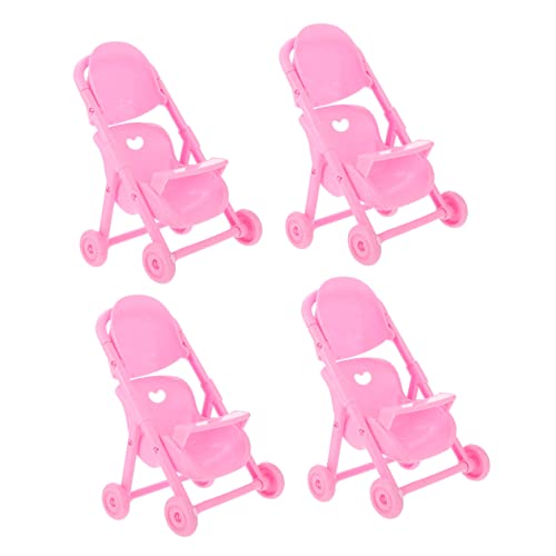 DIKACA 4 Stück Bb Autozubehör Babytrolley Modell Puppenhaus -Accessoire Lustiges Vorgetäuschtes Hausspielzeug Rollenspielzeug Bildungsspielzeug Rosa Abs DIKACA 4 Stück Bb Autozubehör Babytrolley Modell Puppenhaus -Accessoire Lustiges Vorgetäuschtes Hausspielzeug Rollenspielzeug Bildungsspielzeug Rosa Abs von DIKACA