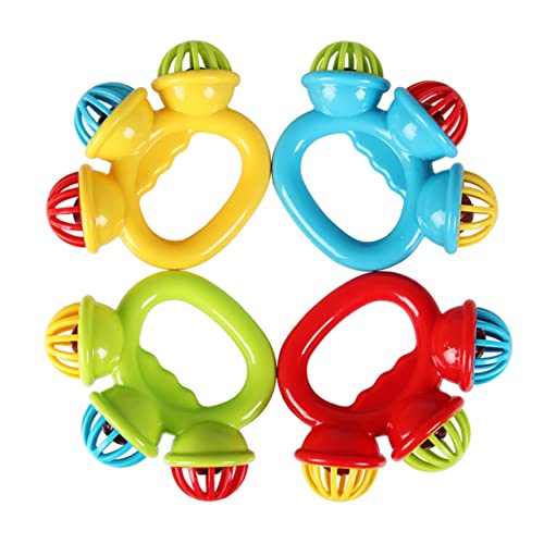 DIKACA 4 Stück Bildungsspielzeug Musikinstrument Für Kinderhandglocken Kinderklingel DIKACA 4 Stück Bildungsspielzeug Musikinstrument Für Kinderhandglocken Kinderklingel von DIKACA