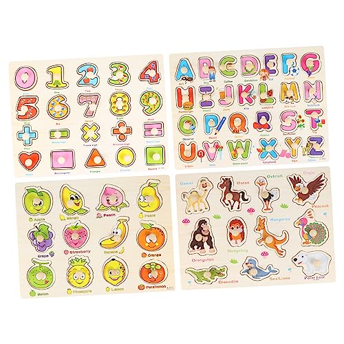 DIKACA 4 Stück Block Puzzle für holzspielzeug holzpuzzle lernspielzeug für die Entwicklung Intelligenzentwicklungsrätsel Kinderspielzeug Holzrätsel hölzern DIKACA 4 Stück Block Puzzle für holzspielzeug holzpuzzle lernspielzeug für die Entwicklung Intelligenzentwicklungsrätsel Kinderspielzeug Holzrätsel hölzern von DIKACA