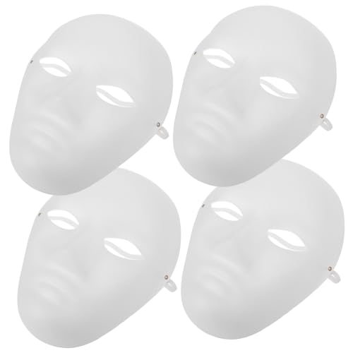 DIKACA DIY Handbemalte Masken Weiße Pulp Maske Für Karneval Halloween Und Cosplay Blanko Masken Für Und Erwachsene Ideal Für Kreative Bastelprojekte Und Bühnenaufführungen von DIKACA