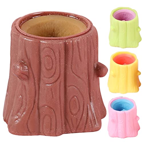 DIKACA 4 Stück Eichhörnchen Quetschspielzeug Relief Kleines Quetschspielzeug Zappelspielzeug Eichhörnchen Eichhörnchen Quetschspielzeug Lustiges Dehnbares Tragbares von DIKACA