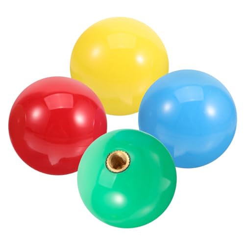 DIKACA 4 Stück Griff Rocker Ball Head Controller Spielkonsole Kunststoff Joystick Maschinen Teile Spielversorgung Spielmaschine Game Stick Head Game Stick Ball Wiederverwendbarer von DIKACA