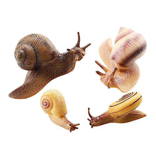 DIKACA 4 Stück Kognitive Verzierung Der Schnecke Figur Für Kindererziehung Tortenfigur Lehrmittel Für Tiere Blumenpot -Ornament Garten Schnecke PVC Light Brown DIKACA 4 Stück Kognitive Verzierung Der Schnecke Figur Für Kindererziehung Tortenfigur Lehrmittel Für Tiere Blumenpot -Ornament Garten Schnecke PVC Light Brown von DIKACA