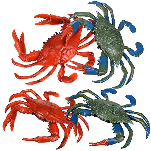 DIKACA 4 Stück Krabbenfiguren krabbelndes Babyspielzeug Meerestierfiguren Pool- Pool spielzeuge Kreatives Künstliches Krabbenspielzeug für Meerestiermodell PVC DIKACA 4 Stück Krabbenfiguren krabbelndes Babyspielzeug Meerestierfiguren Pool- Pool spielzeuge Kreatives Künstliches Krabbenspielzeug für Meerestiermodell PVC von DIKACA