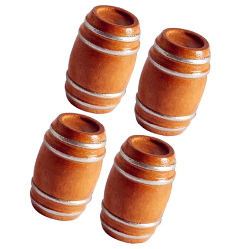 DIKACA 4 Stück Mini-Bierfass Luft puppenhaus Lichter Mini-Gläser Puppenhauszubehör Miniatur bastelzeug handwerkskunst Spielzeugfass deko Mini-Hausbierfässer Mini Hausfass Buche Brown DIKACA 4 Stück Mini-Bierfass Luft puppenhaus Lichter Mini-Gläser Puppenhauszubehör Miniatur bastelzeug handwerkskunst Spielzeugfass deko Mini-Hausbierfässer Mini Hausfass Buche Brown von DIKACA