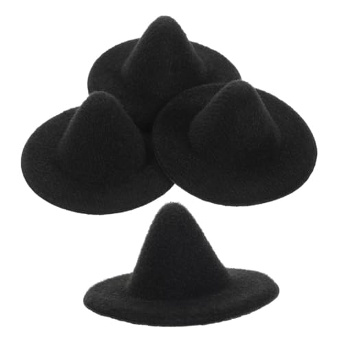 DIKACA 4 Stück Mini Magierhut Unser Miniatur-puppenhüte Klein Stroh Winzig Puppenbastelhüte Puppenhut Mädchen Mini-Kappe Mini-Hut Party Miniaturhüte Halloween Mini-hüte Eva Schwarz DIKACA 4 Stück Mini Magierhut Unser Miniatur-puppenhüte Klein Stroh Winzig Puppenbastelhüte Puppenhut Mädchen Mini-Kappe Mini-Hut Party Miniaturhüte Halloween Mini-hüte Eva Schwarz von DIKACA
