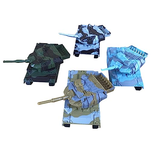 DIKACA 4 Stück Panzermodell Geburtstagsgeschenk Desktop-Ornament Tankwagen Camouflage DIKACA 4 Stück Panzermodell Geburtstagsgeschenk Desktop-Ornament Tankwagen Camouflage von DIKACA
