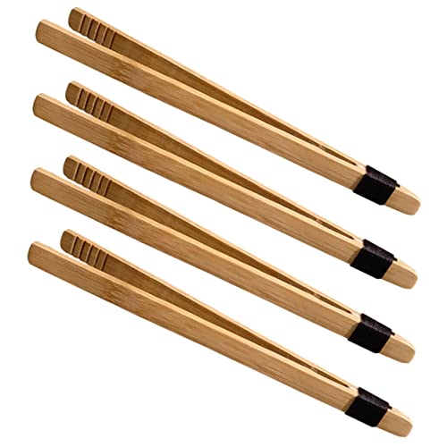 DIKACA 4 Stück Pinzette Zange Für Feinmotorische Pinzette Lustiges Holz Pinzette Pinzette Pädagogische Holzpinzette Bambus von DIKACA