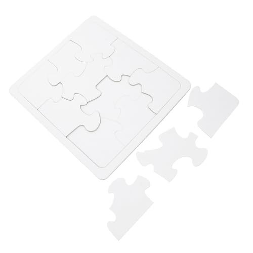 4 Stück Puzzle kindermalbuch bilderbuch Kinder laubsägen für Kinder kindergeschenke Kinder Kunst Geschenke für Kinder adventsgeschenke Kinder Basteln leer Spielzeug Papier Weiß von DIKACA