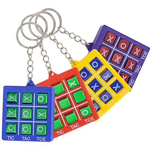 DIKACA 4 Stück Schachbrett Schlüsselanhänger Partygeschenke Schlüsselanhänger Schach Hängende Anhänger Party Schach Schlüsselanhänger Zappeln Cool Schlüsselanhänger Rucksack Charms von DIKACA