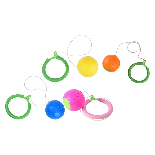 DIKACA 4 Stück Sprungring Sprungball Sprungring, Sprungball Springballspielzeug Tuner fitnessgeräte Outdoor Seil-Knöchelsprung-Ballspiel Ballspielzeug überspringen von DIKACA