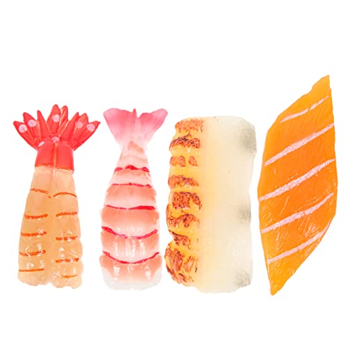 DIKACA 4 Stück Sushi-Simulation Kinderspielzeug Sushi-Model Künstliches Lebensmittelmodell Sushi-miniaturfiguren Essensdekoration Faux-Sushi-Modell Sushi- PVC DIKACA 4 Stück Sushi-Simulation Kinderspielzeug Sushi-Model Künstliches Lebensmittelmodell Sushi-miniaturfiguren Essensdekoration Faux-Sushi-Modell Sushi- PVC von DIKACA