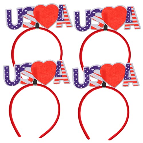 DIKACA 4 Stück Unabhängigkeitstag Stirnband Haarband Zum Unabhängigkeitstag Stolz Cupcake-Flags Dekoratives Haarband Party Patriotisches Stirnband Bands Männer Make-up-Stirnband Gefühlt DIKACA 4 Stück Unabhängigkeitstag Stirnband Haarband Zum Unabhängigkeitstag Stolz Cupcake-Flags Dekoratives Haarband Party Patriotisches Stirnband Bands Männer Make-up-Stirnband Gefühlt von DIKACA