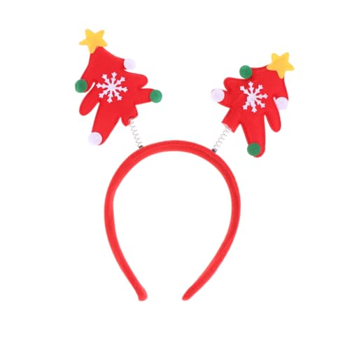 DIKACA 4 Stück Weihnachtsfeier Hut Haargummis Für Mädchen Pailletten Neuheit Haarband Weihnachtsstirnbänder Für Frauen Weihnachtshaarreifen Tiara Kategorie Kind Erwachsener von DIKACA