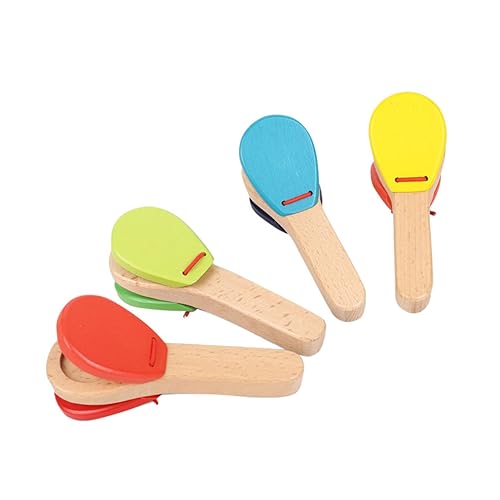 DIKACA 4 Stücke Griff Kastagnetten Für Musical Instruments Mini Musik Musical Instruments Percussion Holz DIKACA 4 Stücke Griff Kastagnetten Für Musical Instruments Mini Musik Musical Instruments Percussion Holz von DIKACA