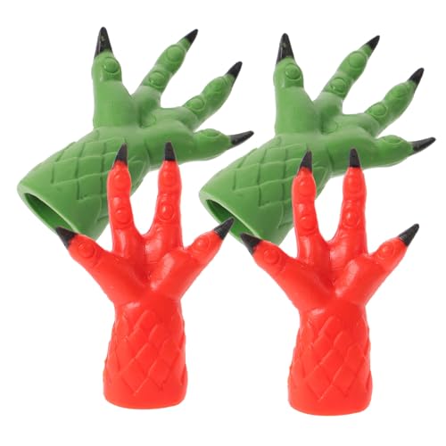 DIKACA 4 Stücke Hand Party Prank Lustige Fingerpuppen für Kreative Partys Fotorequisiten für Erwachsene Farbenfrohe und Witzige von DIKACA