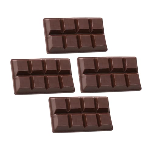 DIKACA 4 Stücke Schokoladenmodell Faux-Dessert simuliertes Schokoladendekor dekorative Schokolade Tafelschokolade Schokoladen-Tischmodell simulierte Schokolade Partyzubehör PVC Kaffee DIKACA 4 Stücke Schokoladenmodell Faux-Dessert simuliertes Schokoladendekor dekorative Schokolade Tafelschokolade Schokoladen-Tischmodell simulierte Schokolade Partyzubehör PVC Kaffee von DIKACA