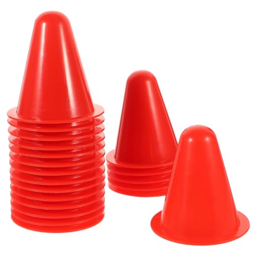 DIKACA 40 Stück Rollschuh Hindernishaufen Nummer Outdoor Rollkegel Feld Flachkegel Sportübungen Training Markierungskegel Trainingskegel Für Sport Road Skate Kunststoff Rot DIKACA 40 Stück Rollschuh Hindernishaufen Nummer Outdoor Rollkegel Feld Flachkegel Sportübungen Training Markierungskegel Trainingskegel Für Sport Road Skate Kunststoff Rot von DIKACA