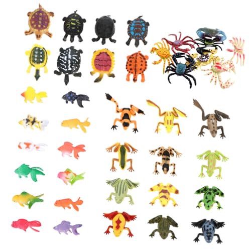 DIKACA 40 Stück Unterwassermodell knete knetspielzeug chew Toy kleinigkeiten Modellset für Meereslebewesen Aquarium Tierdekoration Tierspielzeug Plastik von DIKACA
