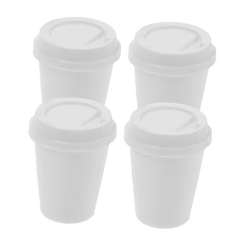 DIKACA 4Stücke Mini Kaffeetassen Für Puppenhaus Weiße Kaffeetassen Zubehör Für Puppenhaus Dekoration Für Mini Szenen Und Spielzeugmodelle DIKACA 4Stücke Mini Kaffeetassen Für Puppenhaus Weiße Kaffeetassen Zubehör Für Puppenhaus Dekoration Für Mini Szenen Und Spielzeugmodelle von DIKACA