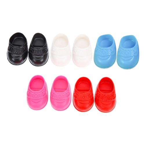 DIKACA 5 Paare Puppenschuhe Toy House Decor Puppenversorgung Miniatur-Flachschuhe Puppenhausschuhe Mini-Hausschmuck Mini-Schuhe Kleine Schuhdekorationen Mini-Puppen-Versorgung Plastik DIKACA 5 Paare Puppenschuhe Toy House Decor Puppenversorgung Miniatur-Flachschuhe Puppenhausschuhe Mini-Hausschmuck Mini-Schuhe Kleine Schuhdekorationen Mini-Puppen-Versorgung Plastik von DIKACA