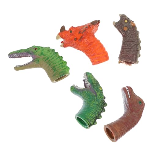 DIKACA 5 Stück Handpuppenspielzeug Kinderspielzeug Kinderpuppenspielzeug Werkzeug Zum Erzählen Von Geschichten Dinosaurier-Puppe Fingerpuppen Fingerspielzeug Für Plastik DIKACA 5 Stück Handpuppenspielzeug Kinderspielzeug Kinderpuppenspielzeug Werkzeug Zum Erzählen Von Geschichten Dinosaurier-Puppe Fingerpuppen Fingerspielzeug Für Plastik von DIKACA