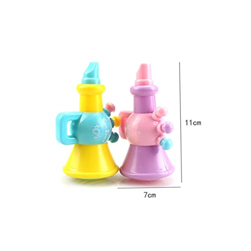 DIKACA 5 Stücke Cartoon Trompete Spielzeug Baby Horn Spielzeug Für Jungen Und Mädchen Kleinkinder Säuglinge Helle Farben Zufällige Farbe von DIKACA