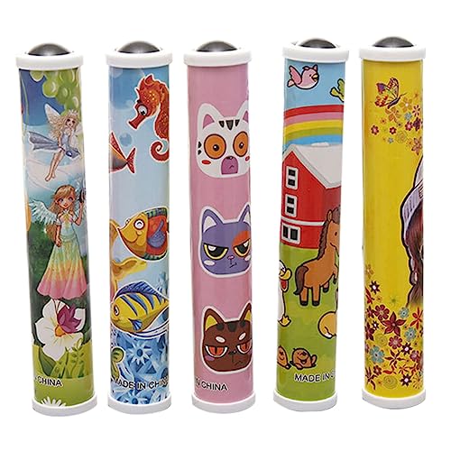 DIKACA 5 Stück Kaleidoskop Toys kinderspielzeuge Educational Toys Pädagogisches Kognitives für Eltern-Kind-Interaktionsspielzeug Abs von DIKACA