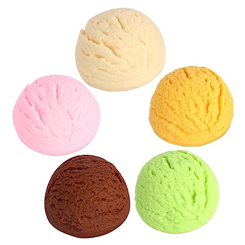 DIKACA 5 Stück Modell Einer Eiskugel Mini Simuliertes Nachtisch Eiscreme Künstliche Dessertdekoration Künstliches Eismodell Für Geschäfte Fotografie-Requisiten PVC DIKACA 5 Stück Modell Einer Eiskugel Mini Simuliertes Nachtisch Eiscreme Künstliche Dessertdekoration Künstliches Eismodell Für Geschäfte Fotografie-Requisiten PVC von DIKACA