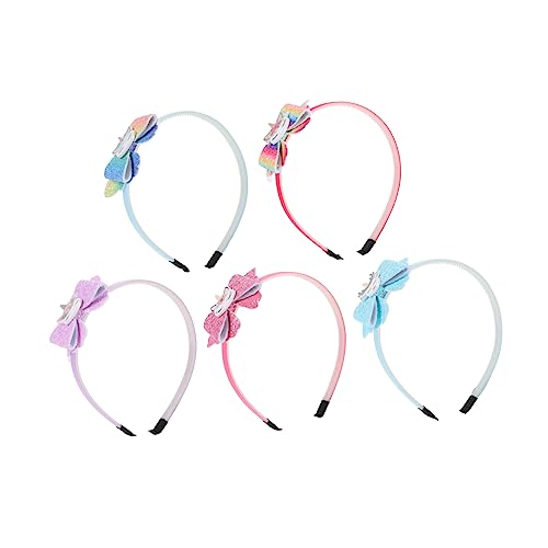 DIKACA 5 Stück Schleife Stirnband Party Einhorn-stirnband- Kinderhaaraccessoires Für Mädchen Geburtstags-einhorn-kopfbedeckungen Einhorn Kopfschmuck Glitzer-zwiebel-pudertuch DIKACA 5 Stück Schleife Stirnband Party Einhorn-stirnband- Kinderhaaraccessoires Für Mädchen Geburtstags-einhorn-kopfbedeckungen Einhorn Kopfschmuck Glitzer-zwiebel-pudertuch von DIKACA