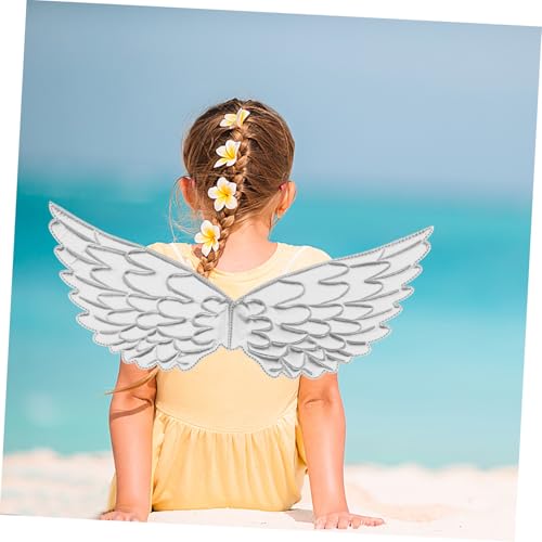 DIKACA 5 Stück Teiliges Einhorn Cosplay Flügel Silberne Schöne Kostümflügel Leichte Robuste Party und Bühnenrequisiten für Tanz Karneval Geburtstagsfeiern und Fotoshootings von DIKACA