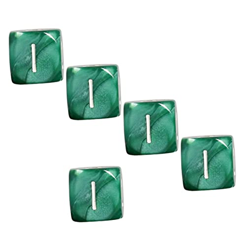DIKACA 5 Stück Würfel aus Acryl Spiel Partydekorationen Einarmiger Würfelbecher Würfel Fall lichtwürfel filges настольные игры Party Accessoires Partyzubehör Würfel-Layouts von DIKACA