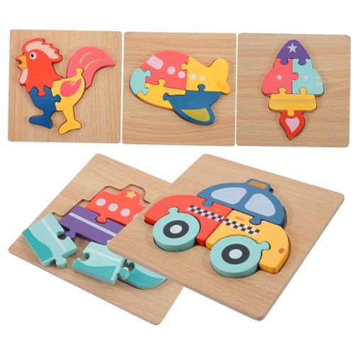 DIKACA 5 Stück holzspielzeug Holzpuzzle für für Feinmotorik Holzpuzzle für Kleinkinder Lernpuzzlespielzeug Lernspielzeug für Kleinkinder Cartoon-Holzpuzzle hölzern DIKACA 5 Stück holzspielzeug Holzpuzzle für für Feinmotorik Holzpuzzle für Kleinkinder Lernpuzzlespielzeug Lernspielzeug für Kleinkinder Cartoon-Holzpuzzle hölzern von DIKACA