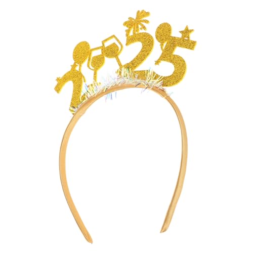 DIKACA 5 Stück neues jahr stirnband Feier Stirnbänder für die Neujahrsparty Stirnband für das neue Jahr Kind frohes neues jahr kopfbedeckungen Haarschmuck für das neue Jahr Plastik Golden DIKACA 5 Stück neues jahr stirnband Feier Stirnbänder für die Neujahrsparty Stirnband für das neue Jahr Kind frohes neues jahr kopfbedeckungen Haarschmuck für das neue Jahr Plastik Golden von DIKACA
