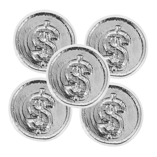 DIKACA 5 Stücke Mini Schwein Können Lustige Münzen Neuheit Münze Flipping Münze Spiel Entscheidung Münze Kunststoff Silber DIKACA 5 Stücke Mini Schwein Können Lustige Münzen Neuheit Münze Flipping Münze Spiel Entscheidung Münze Kunststoff Silber von DIKACA